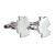 Outline Map of Germany Rhodium Plated Cufflinks