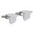 Outline Map of Spain Rhodium Plated Cufflinks