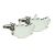 Outline Map of South Africa Rhodium Plated Cufflinks
