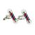 Red & Blue Barbers Pole Hairdressers Cufflinks
