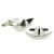 Fun Paper Boat Style Rhodium Plated Cufflinks