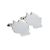 Outline Map of Tanzania Cufflinks