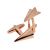 Rose Gold Plated Paper Plane Cufflinks. Themed for 1st Anniversary Paper