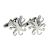 Rhodium Plated Octopus Cufflinks