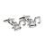 Rhodium Plated Excavator / Digger Cufflinks