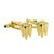 Gold Plated Extracted Tooth Design Cufflinks