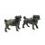 Antique Finish Pewter Pug Dog Cufflinks