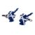 Scotland Map Outline with Scottish Flag Cufflinks