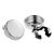 Value Saver Plain Shiny Rhodium Plated Cuff Button Covers (engravable)