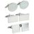 Plain Blank Stainless Steel Cufflinks - Unboxed
