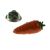 Orange Carrot Design Lapel Pin Badge