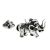 Woolly Mammoth High Detail 3D Lapel Pin Badge