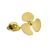 Gold Plated Ships Propeller Lapel Pin Badge
