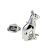 Rhodium Plated Egyptian Cat Design Lapel Pin Badge