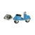 Blue Scooter Design Lapel Pin Badge