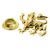 Gold Plated Scottish Heraldic Lion Lapel Pin Badge