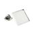Square Rhodium Plate 17mm Recess Lapel Pin Badge