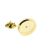 Gold Plated Lapel Pin Badge 15mm Bezel Cabochon Recess for Doming