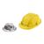 Yellow Safety Helmet Builders Architects Lapel Pin