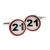 21 Road Sign Birthday Ages Cufflinks