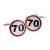 70mph Road Sign Birthday Ages Cufflinks