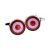 Shades of Red & Pink Roundel Cufflinks