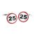 Road Sign Style Age 25 Cufflinks