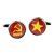 Mixed Retro Russian Star & Hammer & Sickle Cufflinks Set