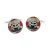 Round Viking Helmet Design Cufflinks