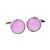 Pink Polka Dot Round Bordered Cufflinks