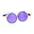 Purple Polka Dot Round Bordered Cufflinks