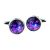 Interstellar Nebula Round Cufflinks