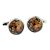 Clock Cogs Round Cufflinks Steam Punk