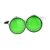 Green Burst Pattern Round Framed Cufflinks