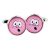 Pink Funny Face Cufflinks