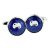 Blue Funny Face Cufflinks
