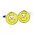Yellow Funny Face Cufflinks