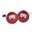 Red Funny Face Cufflinks
