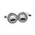 Pale Grey Funny Face Cufflinks