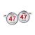 Personalised Name. Age & Date of Birth Golf Ball Design Cufflinks