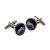 Black & White Silhouette Motorbike Cufflinks