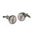 Geometric Giraffe Design Round Cufflinks
