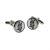 Geometric Owl Design Round Cufflinks