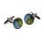 Retro Blue Pocket Watch Design Cufflinks