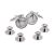 White Masonic No G Cufflinks & 4 Studs Set