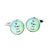 Be Happy & Smile Round Cufflinks