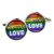 Love is Love Rainbow Design Cufflinks
