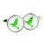Green Dove of Peace Design Cufflinks