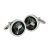 MacDonald Tartan Bagpipe Design Cufflinks