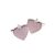 Pale Pink Love Hearts Cufflinks
